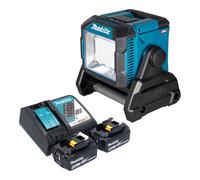 Makita ML 005 G RM Lampe de chantier sur batterie 18 / 40 V max. 3.600 lm + 2x batterie 4,0 Ah + chargeur