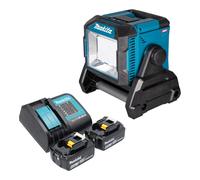 Makita ML 005 G SG Lampe de chantier sur batterie 18 / 40 V max. 3.600 lm + 2x batterie 6,0 Ah + chargeur