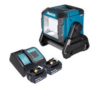 Makita ML 005 G SM Lampe de chantier sans fil 18 / 40 V max. 3.600 lm + 2x batterie 4,0 Ah + chargeur