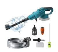 Makita Nettoyeur haute pression sans fil pour batterie Makita 18 V, 65 bar, nettoyeur haute pression sans balais, avec buse 6 en 1, 380 l/h (6,3 l/min), 3 niveaux de réglage, pour lavage de voiture,