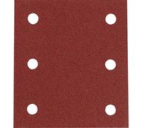 10 FEUILLES RECTANGULAIRES MAKITA ABRASIVES 114X102 MM GRAIN 60 - 3 + 3 TROUS - AUTO-AGRIPPANT-P330870-60