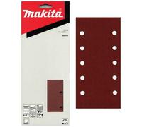 MAKITA P-35754 Papier abrasif avec velcro, 115x229mm, 10 tours, 50 pcs, K100, 9046