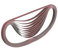 Makita Bandes abrasives P-43181 6 x 533 mm Grain 40 rouge pour bois et métal 5 pièces