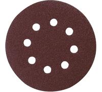 Makita Disques abrasifs P-43533 Ø125 mm Grain 40 rouge auto-agrippant 8 trous – Lot de 10
