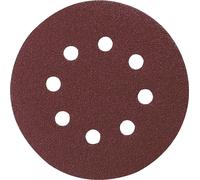 10 disques abrasifs MAKITA Ø 125 mm Red Auto-agrippant avec 8 trous