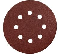 MAKITA papier abrasif Velcro 125 mm 8 trous K80, 50 pcs P-43642