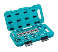 Makita Coffret de douilles et cliquet P-90283 – 1/4 de pouce – 40 pièces