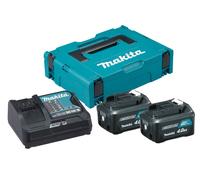 MAKITA Pack 2 batteries 12V CXT 4 Ah et chargeur - 197641-2
