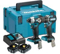 Makita Pack 2 outils 18V LXT - DDF487 (visseuse) + DTD157 (perceuse-visseuse) avec 2 batteries 2.0Ah