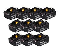 MAKITA Pack de 10 Batteries Li-Ion 18V 6Ah BL1860B