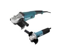 Makita Ensemble de 2 meuleuses MAKITA GA9020 + 9558HNRG + 2 Disques diamants - DK0053GX2-P