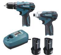 MAKITA Pack perceuse et visseuse à chocs 10,8V - LCT204J