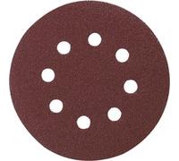 10 disques abrasifs MAKITA Ø 125 mm Red Auto-agrippant avec 8 trous