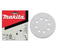 MAKITA papier abrasif Velcro 125 mm 8 trous K180, 10 pcs P-33392