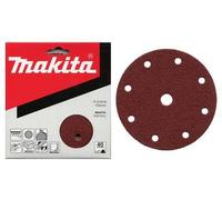 10 DISQUES ABRASIFS MAKITA Ø 150 MM GRAIN 80 AUTO-AGRIPPANT 8 + 1 TROUS-P319180