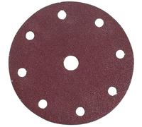 MAKITA papier abrasif Velcro 150 mm 9 trous K80, 50 pcs P-32596