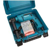 Makita Perceuse à percussion HP1641K1X 680 W Ø 13 mm – Coffret de forêts offert