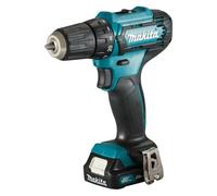 Makita Perceuse sans fil 12V/2x2.0Ah, chargeur dans mallette de transport avec lampe sans fil ML106 - DF333DSAL1