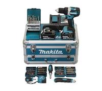 Perceuse visseuse 54NM BL1850X2 + 96 pièces BIT SET - MAKITA - DDF484RTX6