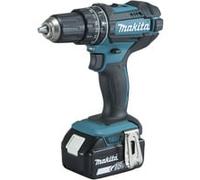 Makita Perceuse-visseuse à percussion sans fil DHP482RFWJ, 18 Volts, Perceuse à percussion