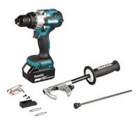 Perceuse visseuse a percussion 18V 141Nm (2x5.0Ah) en coffret - MAKITA DHP492RTJ