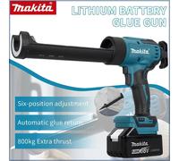 Makita - pistolet à calfeutrage électrique pour verre, batterie 18V, LED, 6 vitesses, sans fil, en Silicone, outil de réparation multifonctionnel pour bricolage Pas de batterie