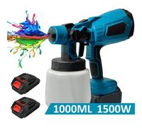 Makita - pistolet de pulvérisation électrique sans fil de 1000ML, pulvérisateur de peinture domestique Portable, aérographe de revêtement en acier pour meubles automobiles, batterie 18V Avec 1 batteri