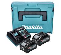 Makita Pack Énergie 40 V Max XGT Lithium-Ion (2 batteries 4 Ah + 1 chargeur) en coffret MAKPAC - 191J97-1