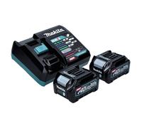 Makita Power Source Kit 40 V max. avec 2x BL 4025 batterie 2,5 Ah XGT ( 2x 191B36-3 ) + DC 40 RA chargeur rapide XGT LXT ( 191E07-8 )