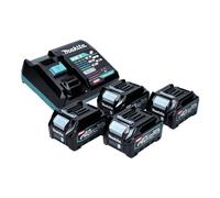 Makita Power Source Kit 40 V max. avec 4x BL 4025 batterie 2,5 Ah XGT ( 4x 191B36-3 ) + DC 40 RA chargeur rapide XGT LXT ( 191E07-8 )