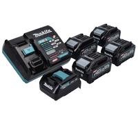 Makita Power Source Kit 40 V max. avec 4x BL 4040 batterie 4,0 Ah XGT + DC 40 RA chargeur rapide XGT LXT + ADP10 adaptateur de charge