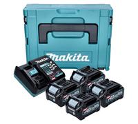 Makita Power Source Kit 4x BL 4025 batterie 40 V max. 2,5 Ah XGT + DC 40 RA chargeur + Makpac