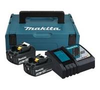 Pack énergie (2x3,0 Ah) avec chargeur simple et coffret Makpac - MAKITA 197952-5