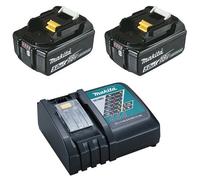Makita Power Source Kit Li 18,0V 5Ah avec chargeur et 2 batteries - 197570-9