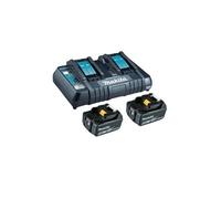 Makita Kit Source d'alimentation Li 18 V 5 Ah – double chargeur inclus