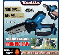 Makita scie à chaîne électrique scie d'élagage outils électriques sans fil pour batterie 18v Mini scie électrique outils électriques de jardin Sans batterie
