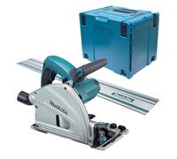 Makita Scie circulaire plongeante makita 1300w 165mm en coffret mak-pac + rail de guidage 1400 mm - sp6000j1