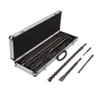 Makita Sds+ Perceuse Et Burin Set 10pc Aluminium Carry Étui avec Poignée D-21191