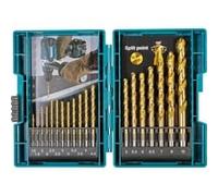 Coffret forets et mèches MAKITA HSS-TIN - 19 pièces