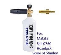 Makita Skil Hozelock Stanley Lave-Mousse Lance De Mousse Pour Neige Pistolet À Savon, Buse De Mousse Pour Voiture À Haute Pression