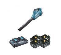Makita - Souffleur 2x18v Dub362z + 4 Batteries Bl1850b 18v 5 Ah + 1 Chargeur Rapide Double Dc18rd Makita