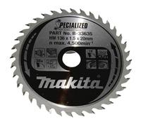 Makita Lame de scie circulaire au carbure SPECIALIZED B-33635 136 x 20 x 1 mm 36 dents 1 pc