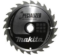 Makita SPECIALIZED B-32904 Lame de scie circulaire au carbure 165 x 20 x 1 mm Nombre de dents: 24 1 pc(s)
