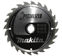 Makita SPECIALIZED B-32904 Lame de scie circulaire au carbure 165 x 20 x 1 mm Nombre de dents: 24 1