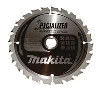 Lame carbure MAKITA B-33093 ''Specialized'' Bois avec clous pour scies circulaires