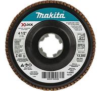 Makita T-03931 X-Lock Disque plat à lamelles de 11,3 cm Grain 60 Type 27 pour X-Lock et toutes les meuleuses à arbre de 2,2 cm