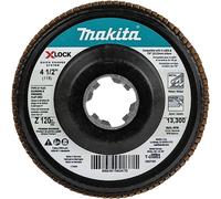 Makita T-03953 X-Lock Disque plat à lamelles de 11,3 cm Grain 120 Type 27 pour X-Lock et toutes les meuleuses à arbre de 2,2 cm