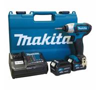 Makita TD110DSME Visseuse À Percussion Sans-fil - 10,8V Li-ion - 2 Batteries 4,0 Ah - Coffret