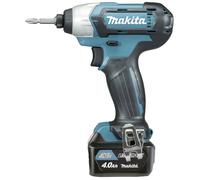 Makita "TD110DSMJ clé pneumatique 1/4"" 2600 tr/min 110 N·m Noir, Turquoise 10,8 V, Visseuse à choc"