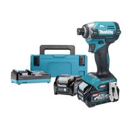 Makita Tournevis à percussion sans fil 1/4" Li-ion XGT 40V/2.0Ah, Makpac TD003GA201